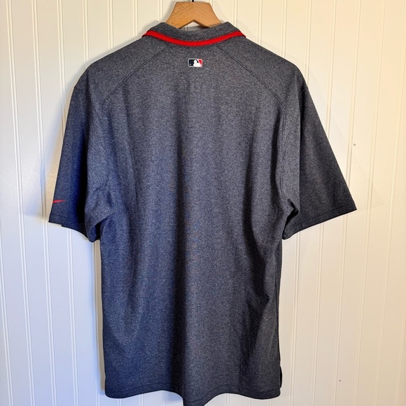 Nike Dri-fit Minnesota Twins MLB Heathered Blue Polo Shirt Mens Size Medium - Picture 4 of 11